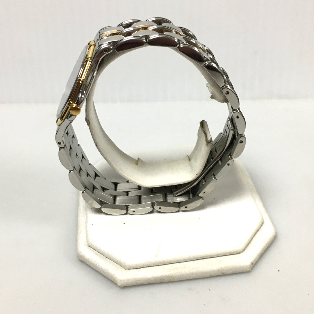 v310 Vintage CYMA Quartz Swiss Made Stainless Steel & 18K Gold Bezel Wrist Watch