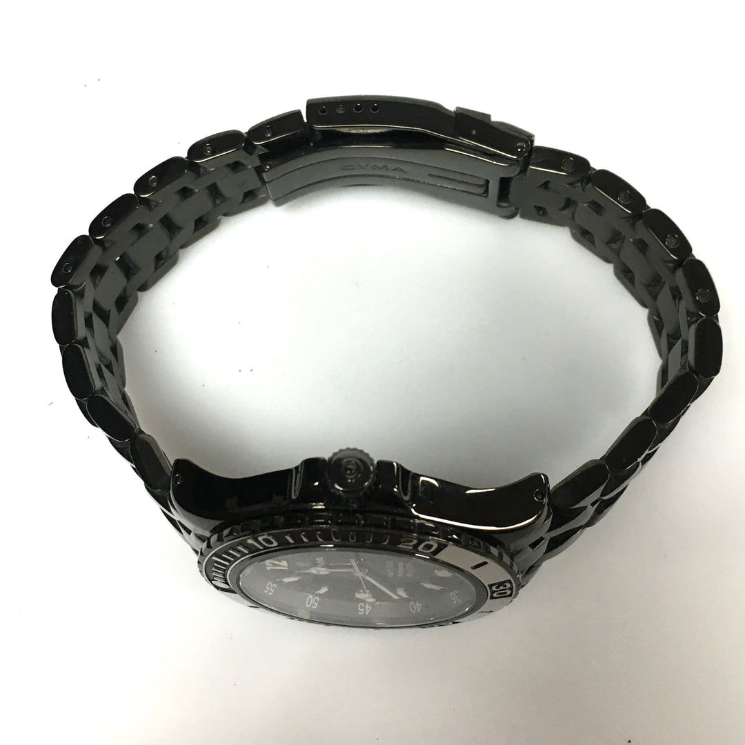 v311 Vintage CYMA NAVYSTAR 100m WR Quartz Swiss Made Stainless Steel Wrist Watch