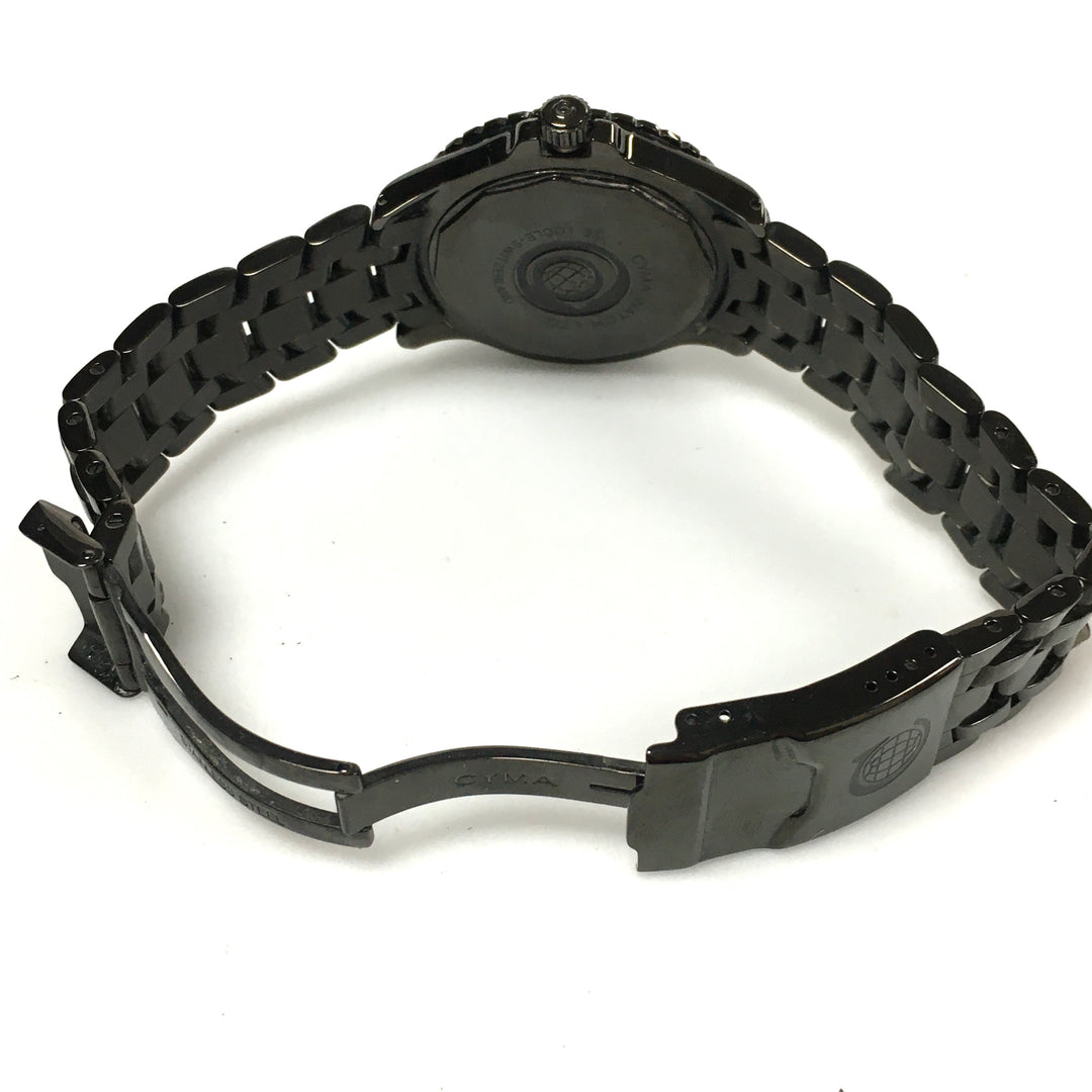 v311 Vintage CYMA NAVYSTAR 100m WR Quartz Swiss Made Stainless Steel Wrist Watch