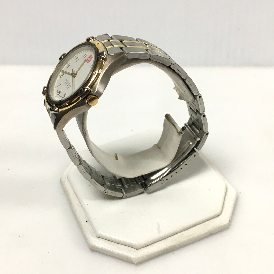 v312 Vintage Wenger S.A.K. 100m WR Quartz Swiss Made Stainless Steel Wrist Watch