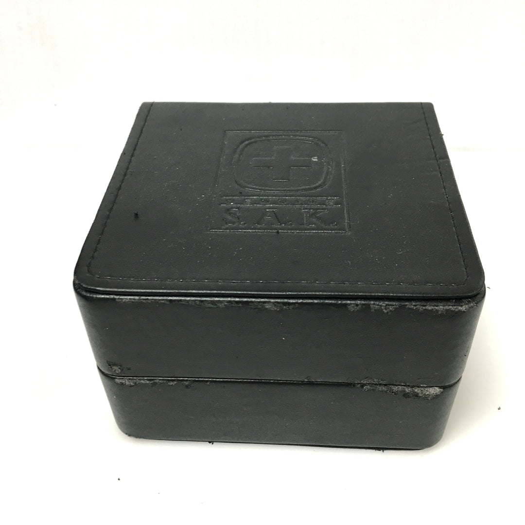 v313 Vintage Wenger S.A.K. 100m WR Quartz Swiss Made Stainless Steel Wrist Watch