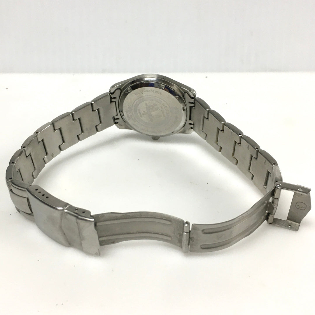 v313 Vintage Wenger S.A.K. 100m WR Quartz Swiss Made Stainless Steel Wrist Watch