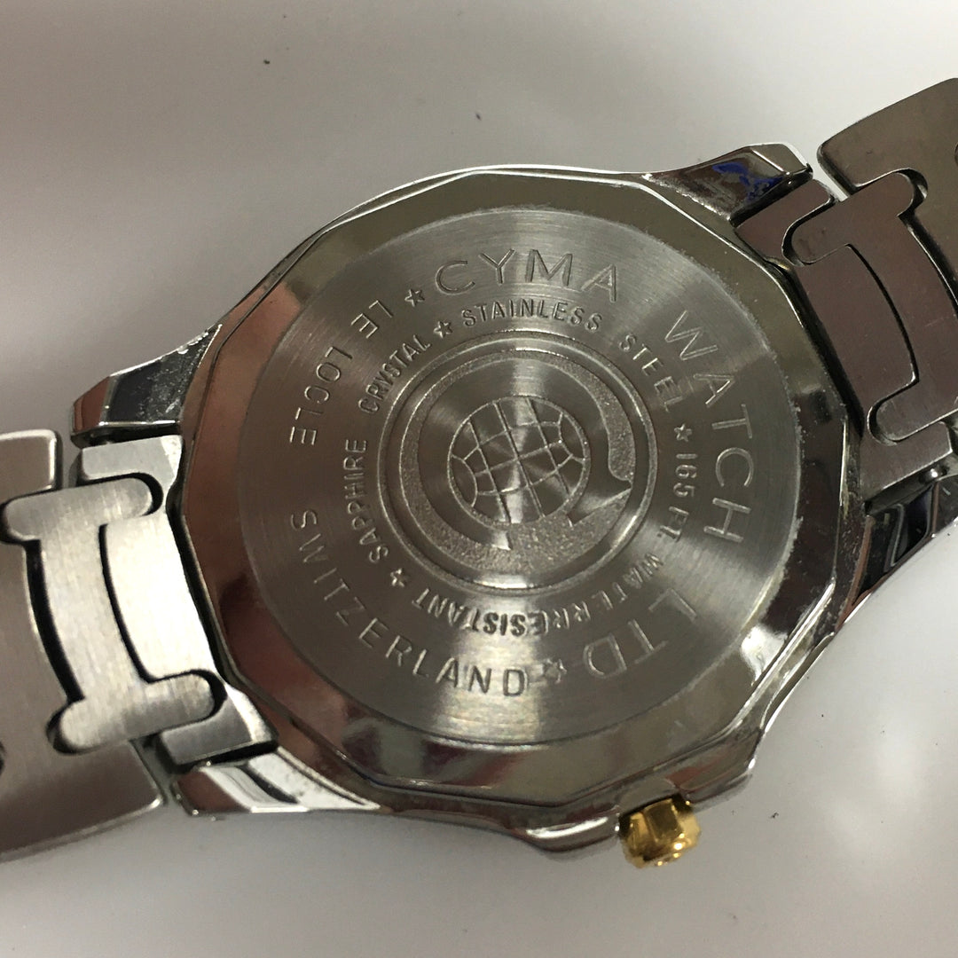 v314 Vintage CYMA Oceana 50m WR Quartz Swiss Made Stainless Steel Wrist Watch