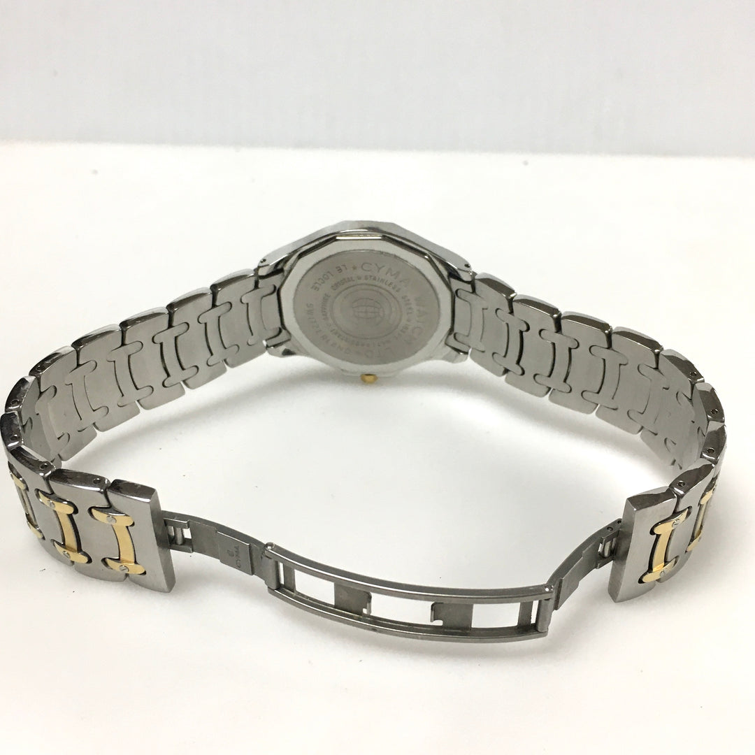 v314 Vintage CYMA Oceana 50m WR Quartz Swiss Made Stainless Steel Wrist Watch