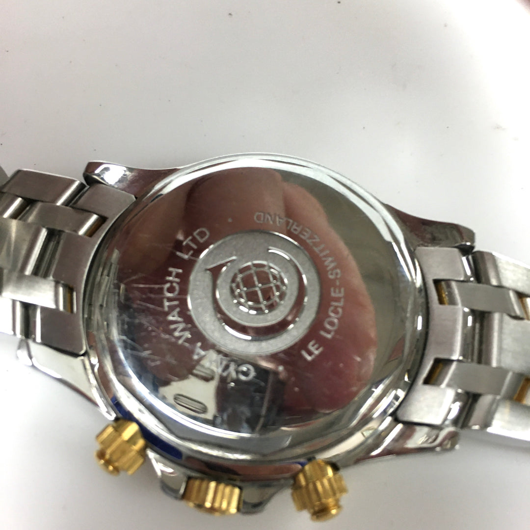 v315 Vintage CYMA Navystar 100m WR Quartz Swiss Made Stainless Steel Wrist Watch