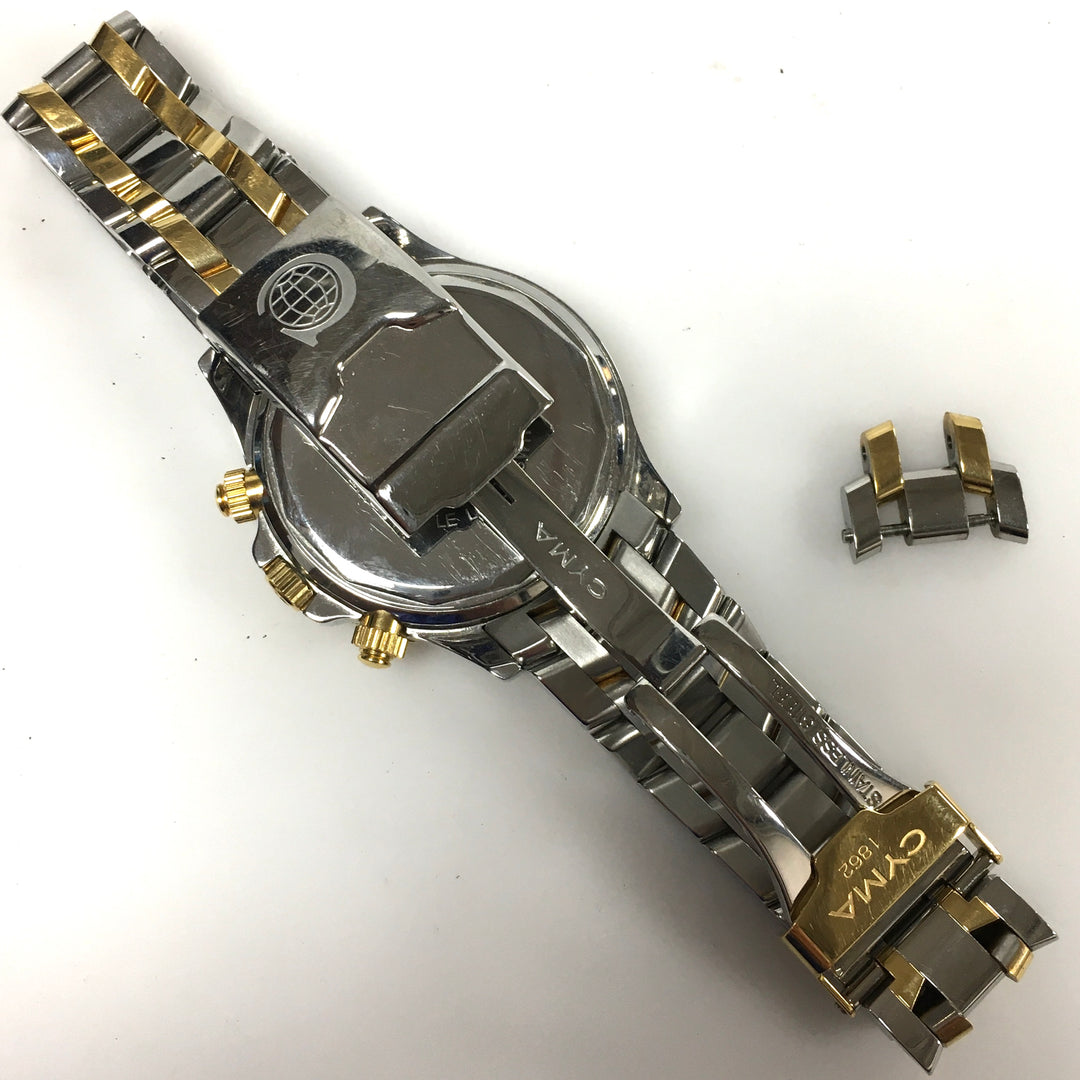 v315 Vintage CYMA Navystar 100m WR Quartz Swiss Made Stainless Steel Wrist Watch