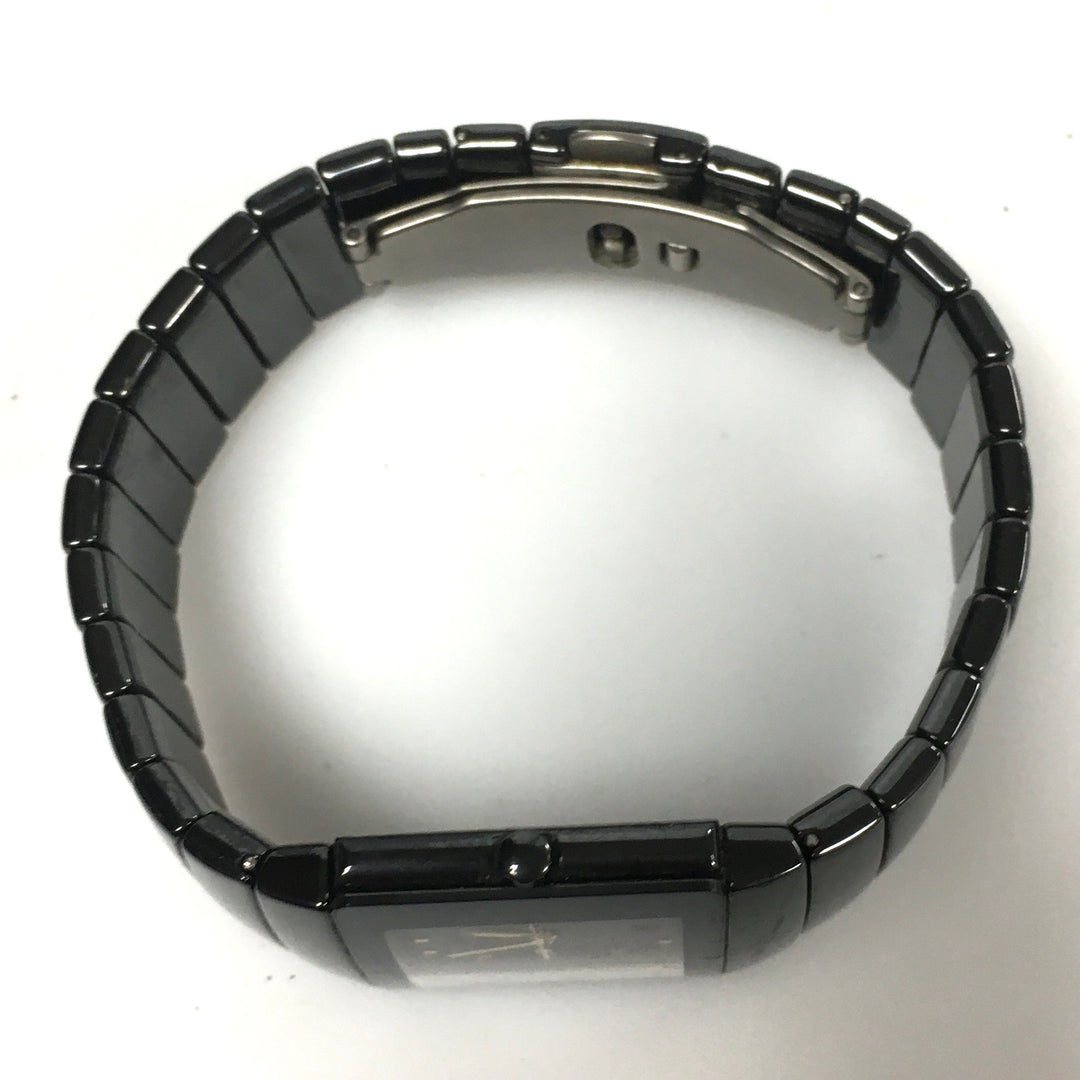 v320 Vintage Rado Diastar Black Ceramic Scratchproof 152.0336.3 Wrist Watch 30mm