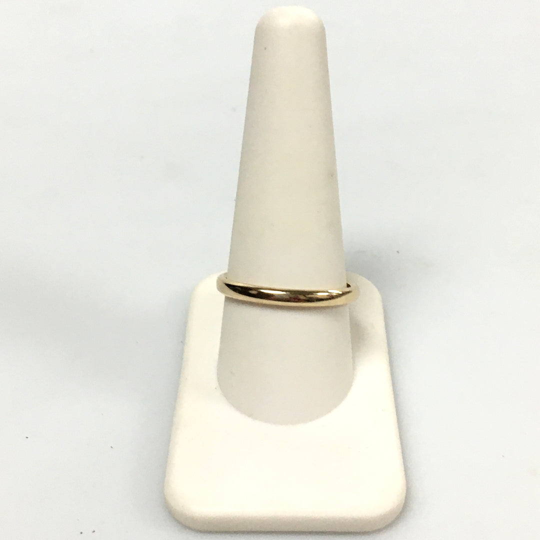 v325 Vintage 14K Yellow Gold 2.6mm Unisex Wedding Band Ring Size 10