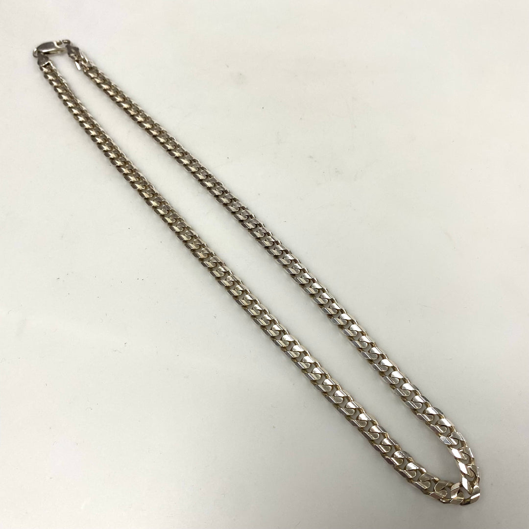 v373 Vintage Milor Italy Sterling Silver 925 Thick Chain Necklace 20" Long