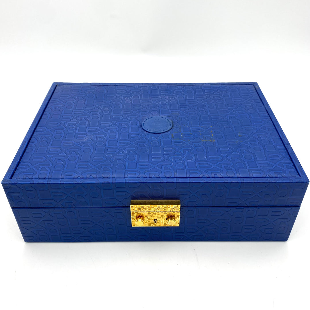 v396 Vintage Rolex Jewelry Box Watch and Rings Storage Case Display Organizer