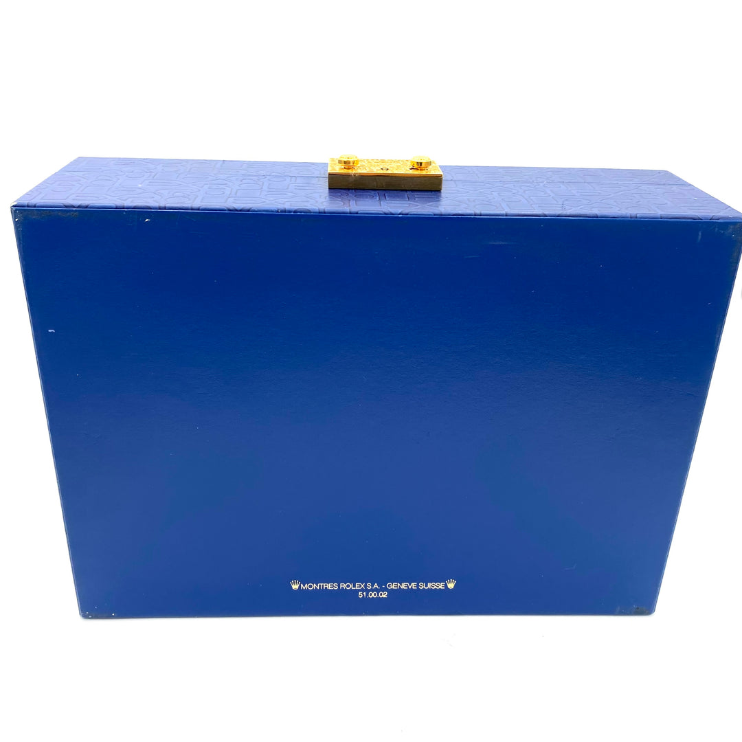 v397 Vintage Rolex Jewelry Box Watch Jewelry Case Display Organizer & Silk Scarf