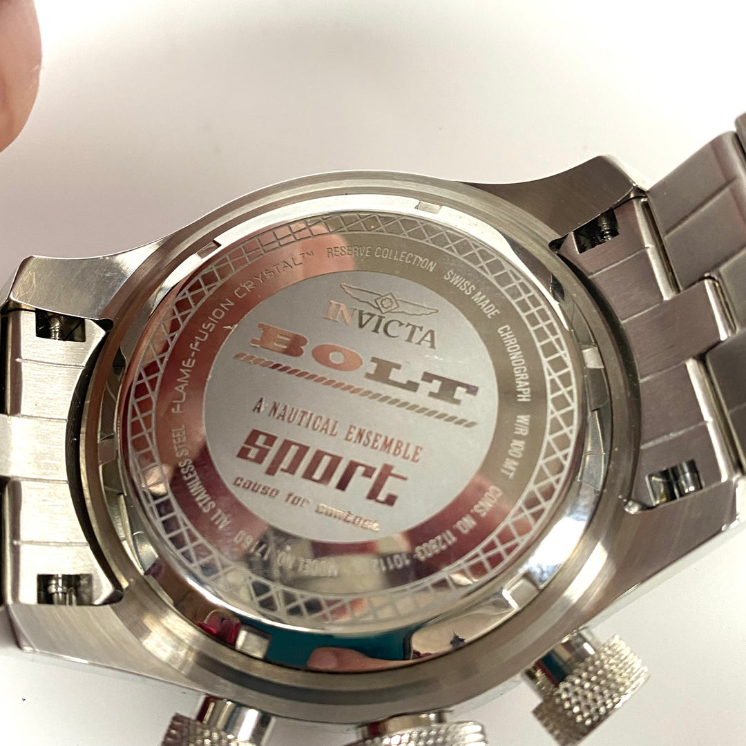 v401 Men's Bolt Sport Gen III Chronograph Antique Silver Dial Stainless Steel 17160
