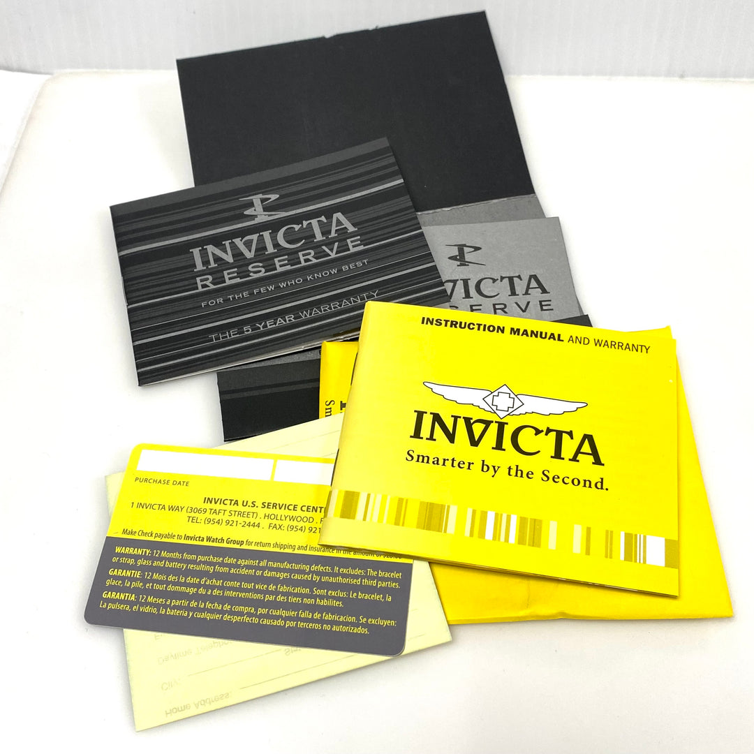 v402 Invicta Venom Model 15987 Men's Wrist Watch Quartz Stainless Steel WR Swiss