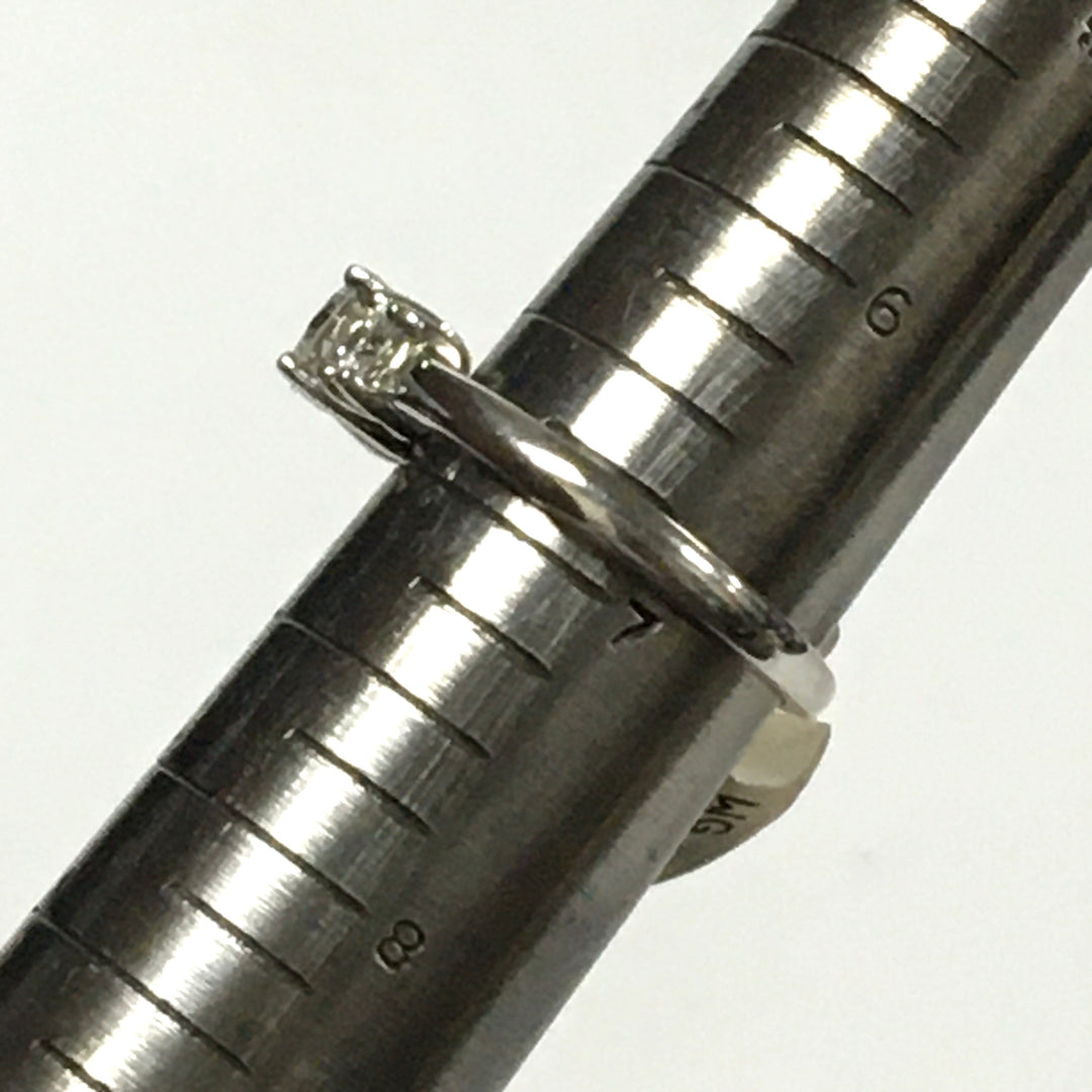 v440 Vintage 14k White Gold Diamond 1.10 cts Engagement Wedding Ring Size 6.75