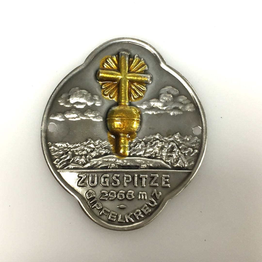 v450 Vintage souvenir hiking pin badge emblem -Gipfelkreuz Zugspitze mountain