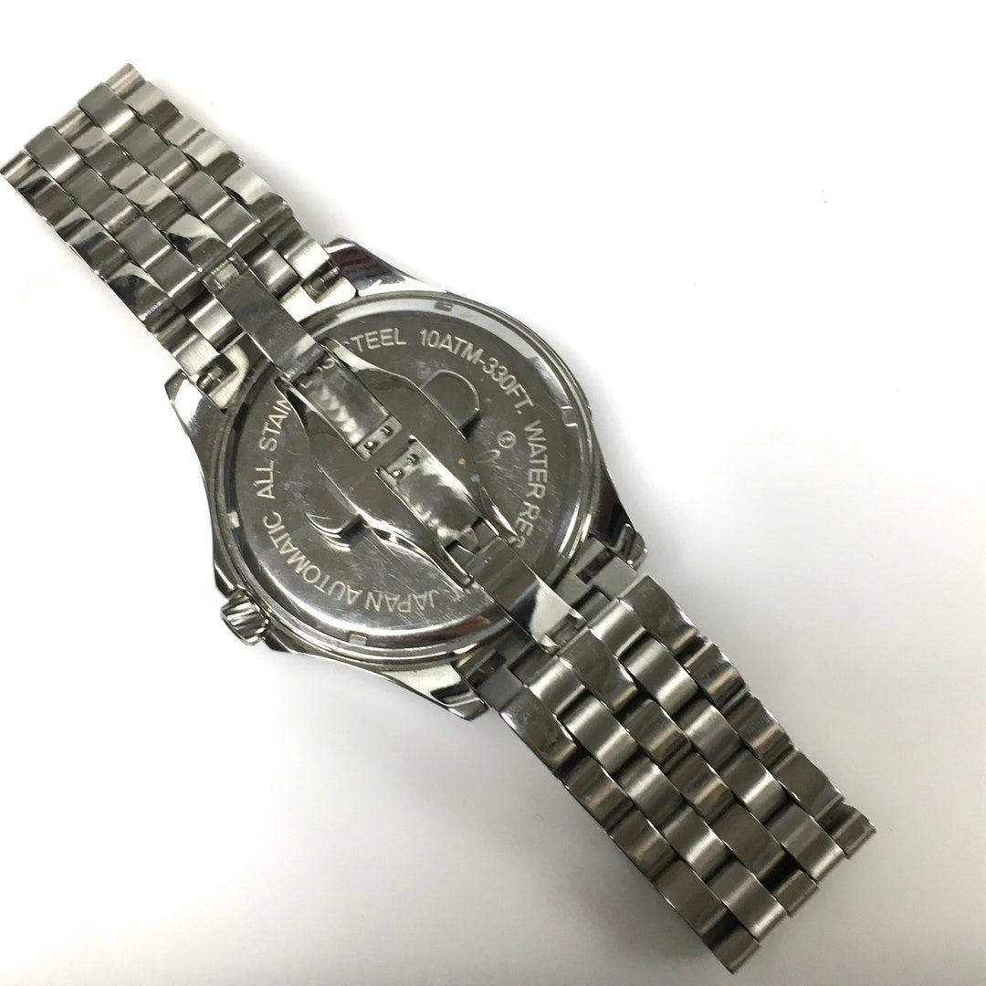 v455 CROTON Men's Japanese Automatic Stainless Steel Watch, Color:Silver-Toned Model: CA301294BUBL
