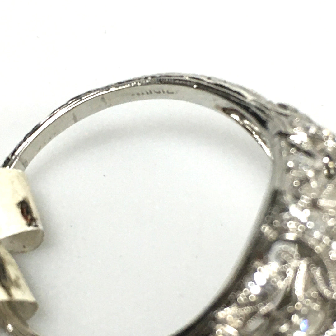 v463 Vintage Platinum Diamond tw 1.3 cts Engagement Wedding Ring Size 9.25