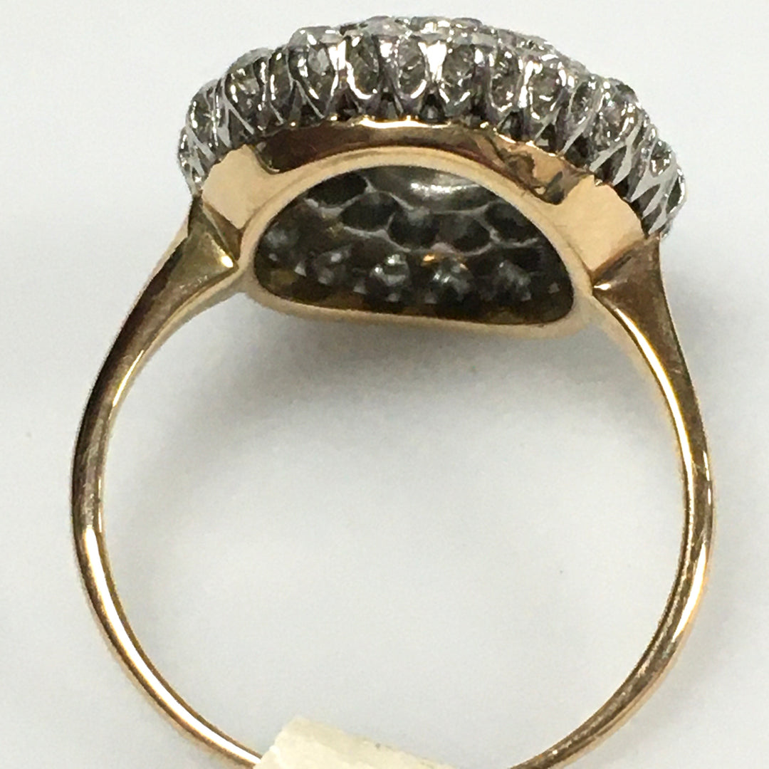 v464 Vintage Platinum Diamond tw 2 cts SI2 J Engagement Wedding Ring Size 5.75