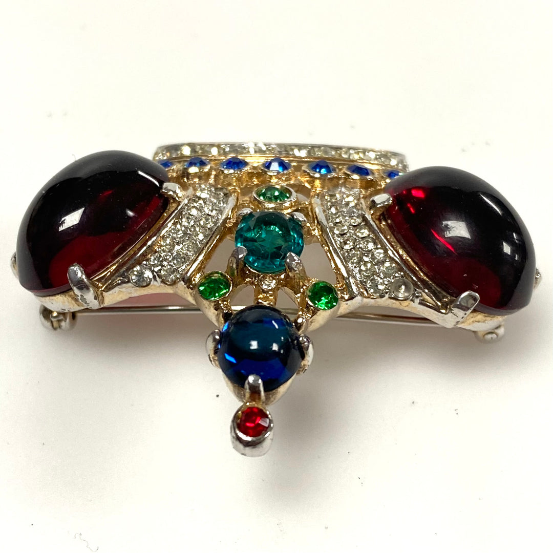 v473 Vintage Trifari Sterling Silver Alfred Philippe Crown Brooch Pin Pat.137542