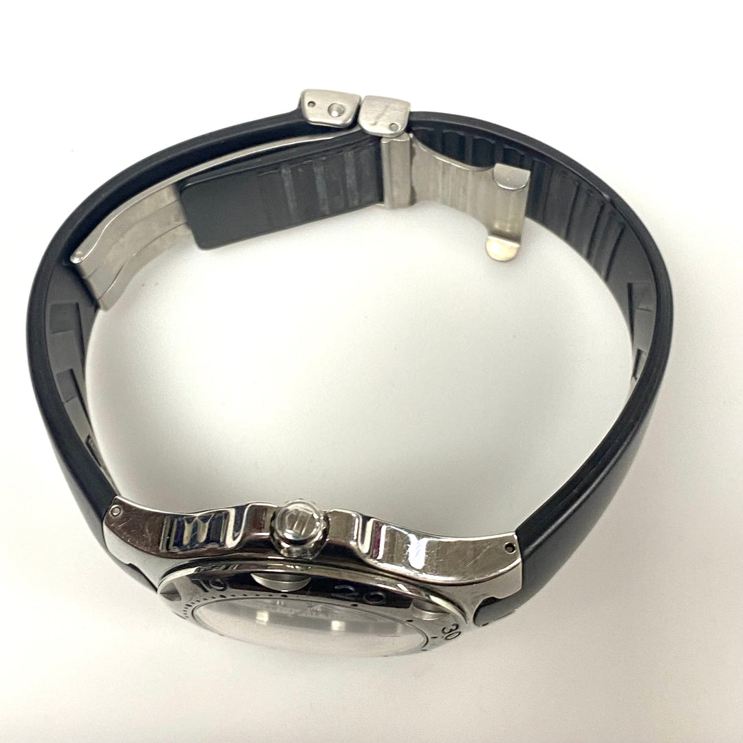 v484 TAG Heuer Kirium Watch Stainless Steel White Dial Black Rubber Strap 200M Quartz