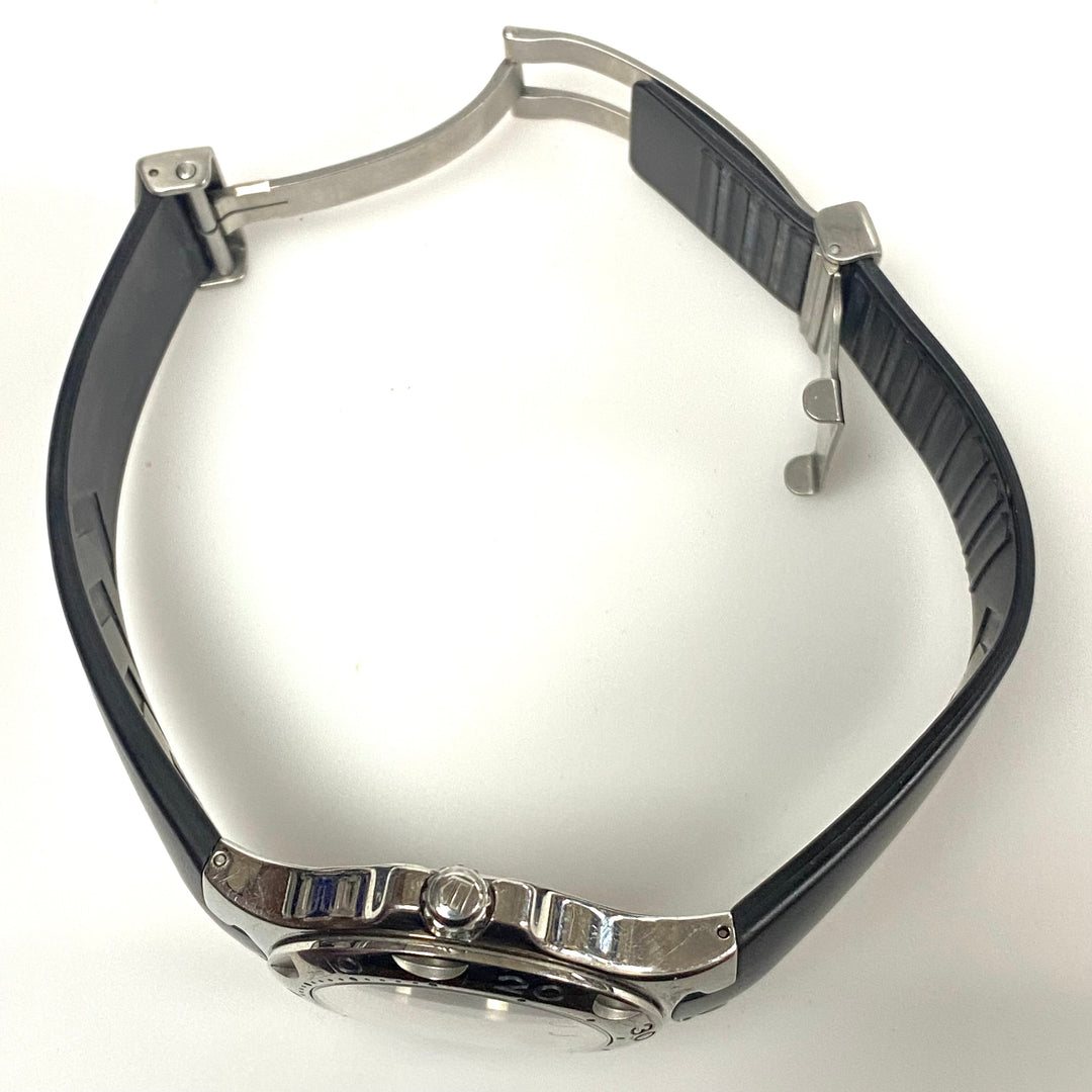 v484 TAG Heuer Kirium Watch Stainless Steel White Dial Black Rubber Strap 200M Quartz