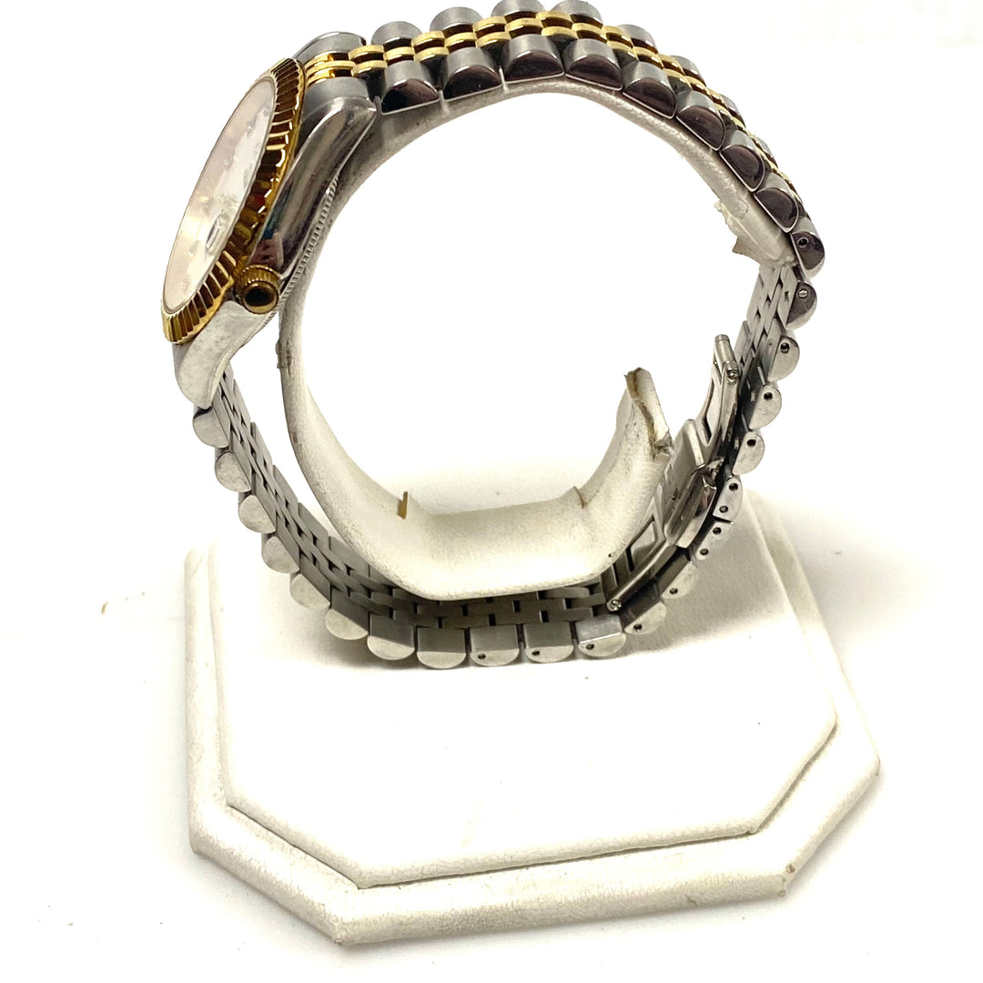 v486 GV2 by Gevril Naples 2-tone Stainless Steel Diamond Ion-plated Wrist Watch