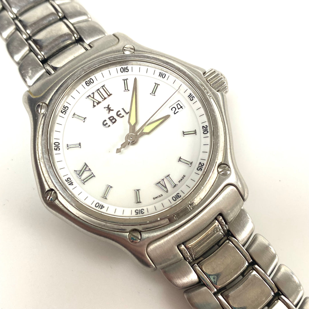 v487 Vintage EBEL 9187241 Swiss Made Stainless Steel Quartz Men's Wrist Watch