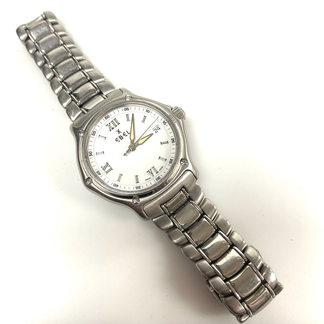 v487 Vintage EBEL 9187241 Swiss Made Stainless Steel Quartz Men's Wrist Watch