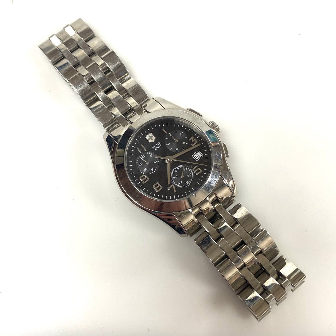 v488 Victorinox Swiss Army Alliance Chronograph Stainless Steel WR 100m Men's Wrist Watch