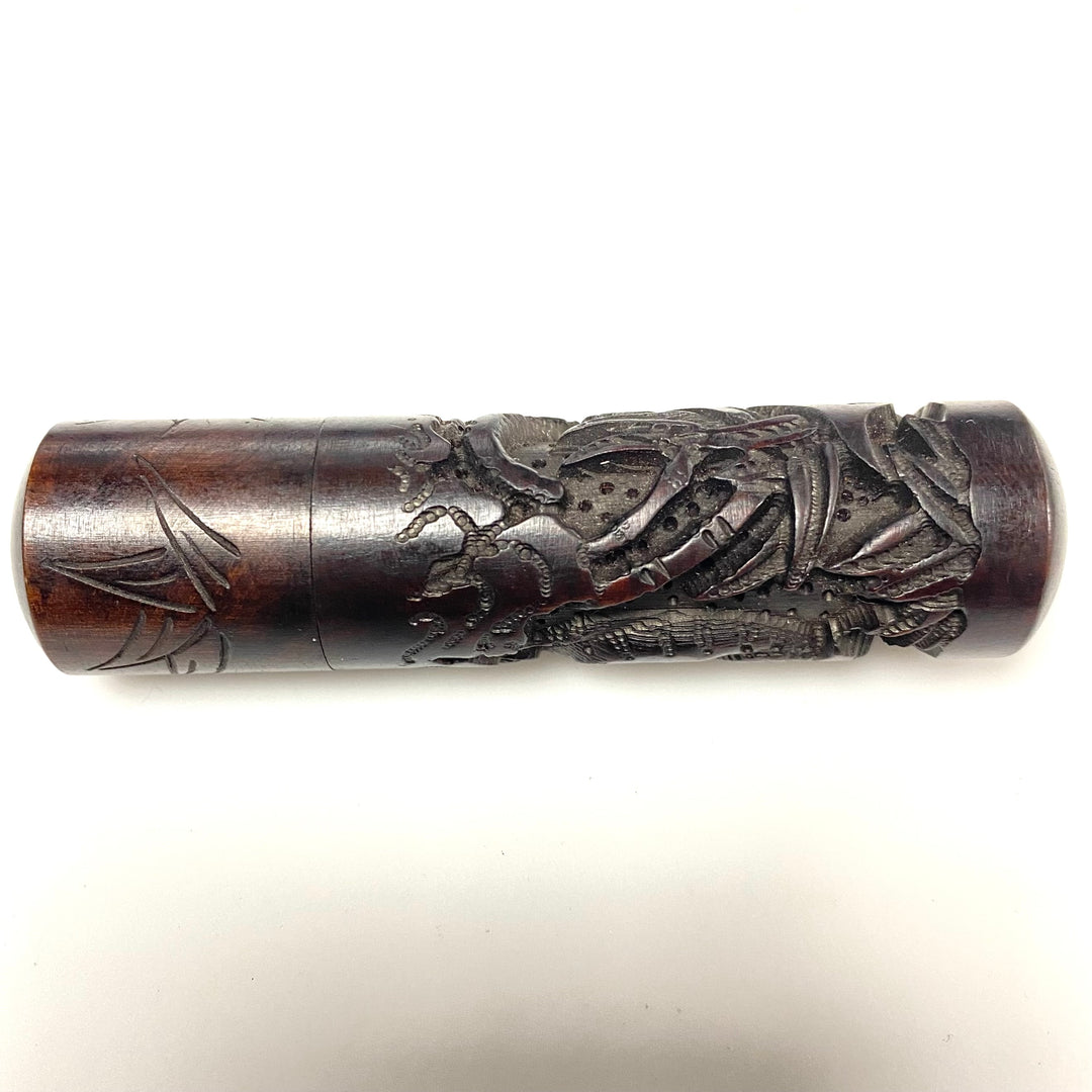 v530 Vintage Oriental Shoushan Stone Hand Carved Dragon Name Stamp "Tiffany"