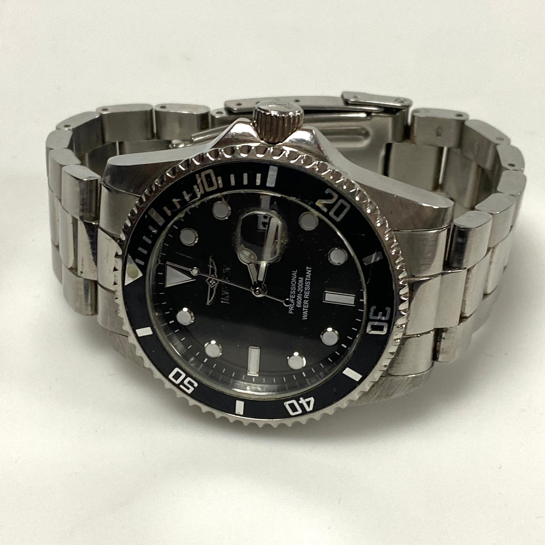 v565 Invicta Pro Diver 200m All Stainless Steel Men's Wrist Watch Model 33266