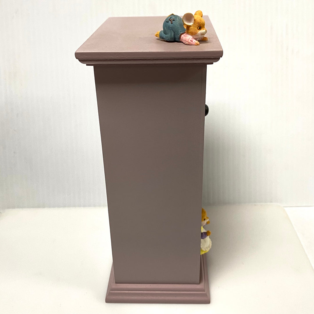 v597 Vintage Pelman Moveable Mice Collectible Music Box Plating "Memory" Tune