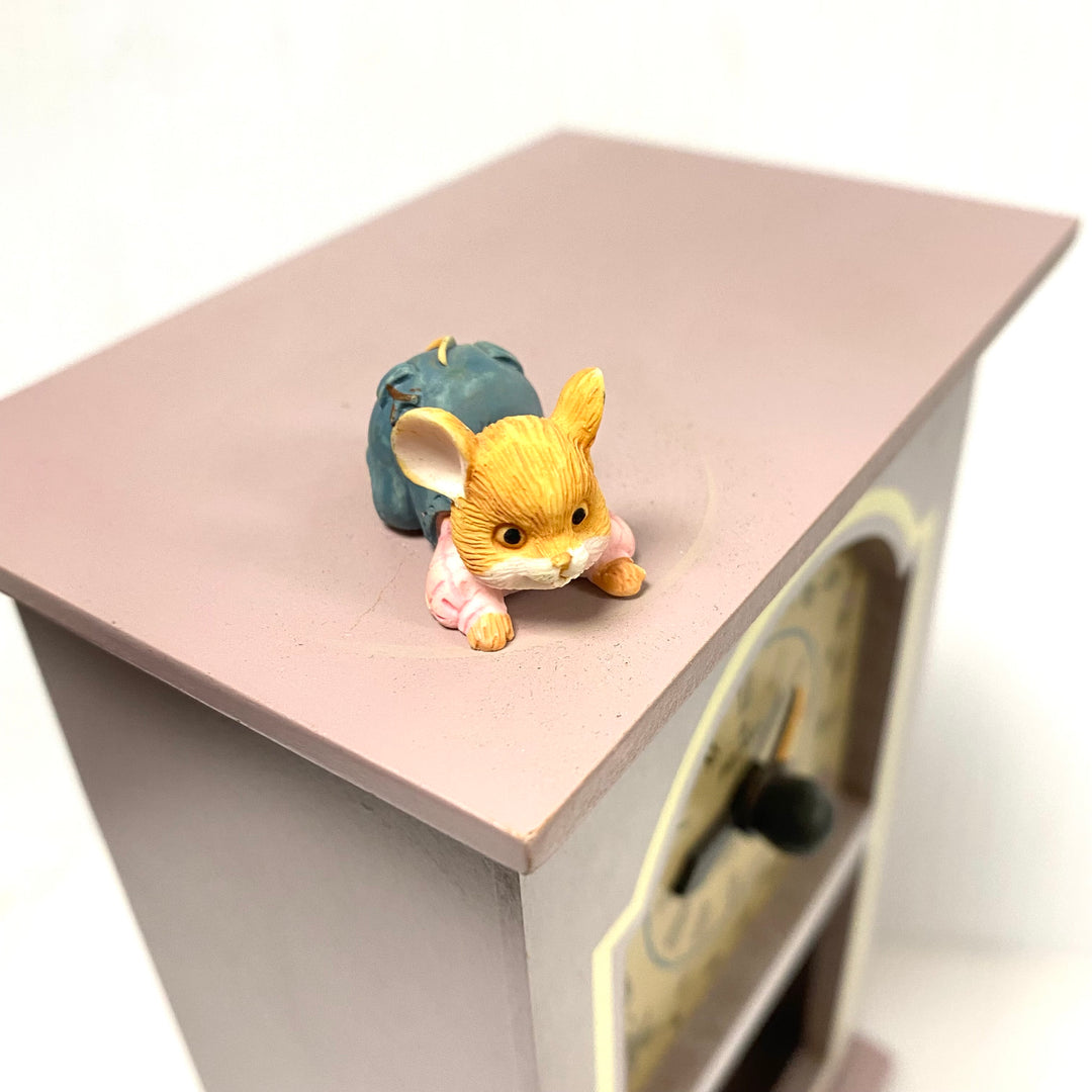 v597 Vintage Pelman Moveable Mice Collectible Music Box Plating "Memory" Tune