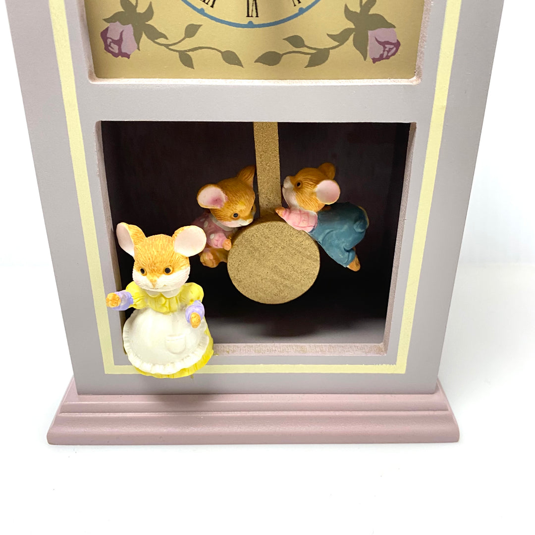 v597 Vintage Pelman Moveable Mice Collectible Music Box Plating "Memory" Tune