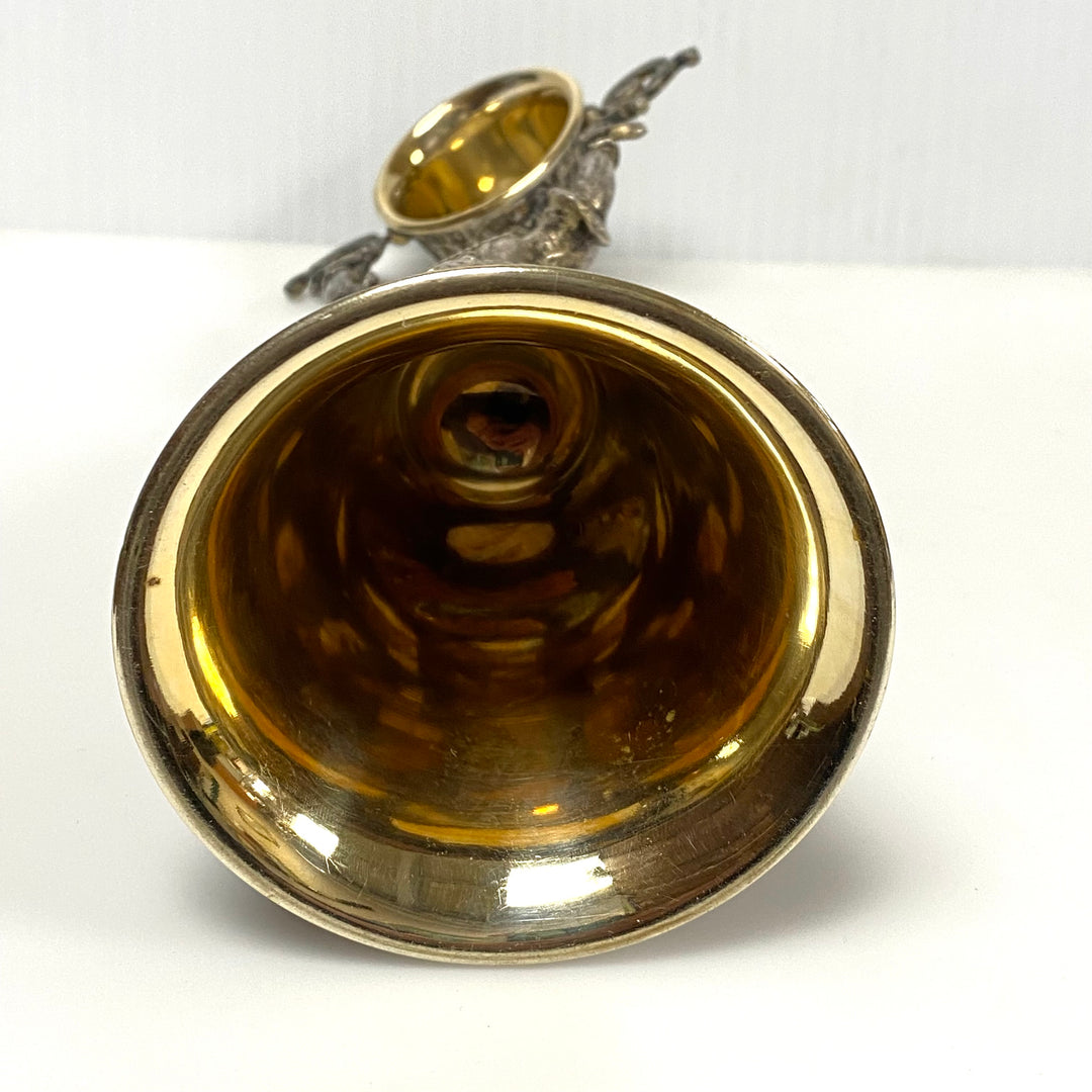 v602 Vintage Silver-Plated Wedding Wager Cup from a German wedding tradition