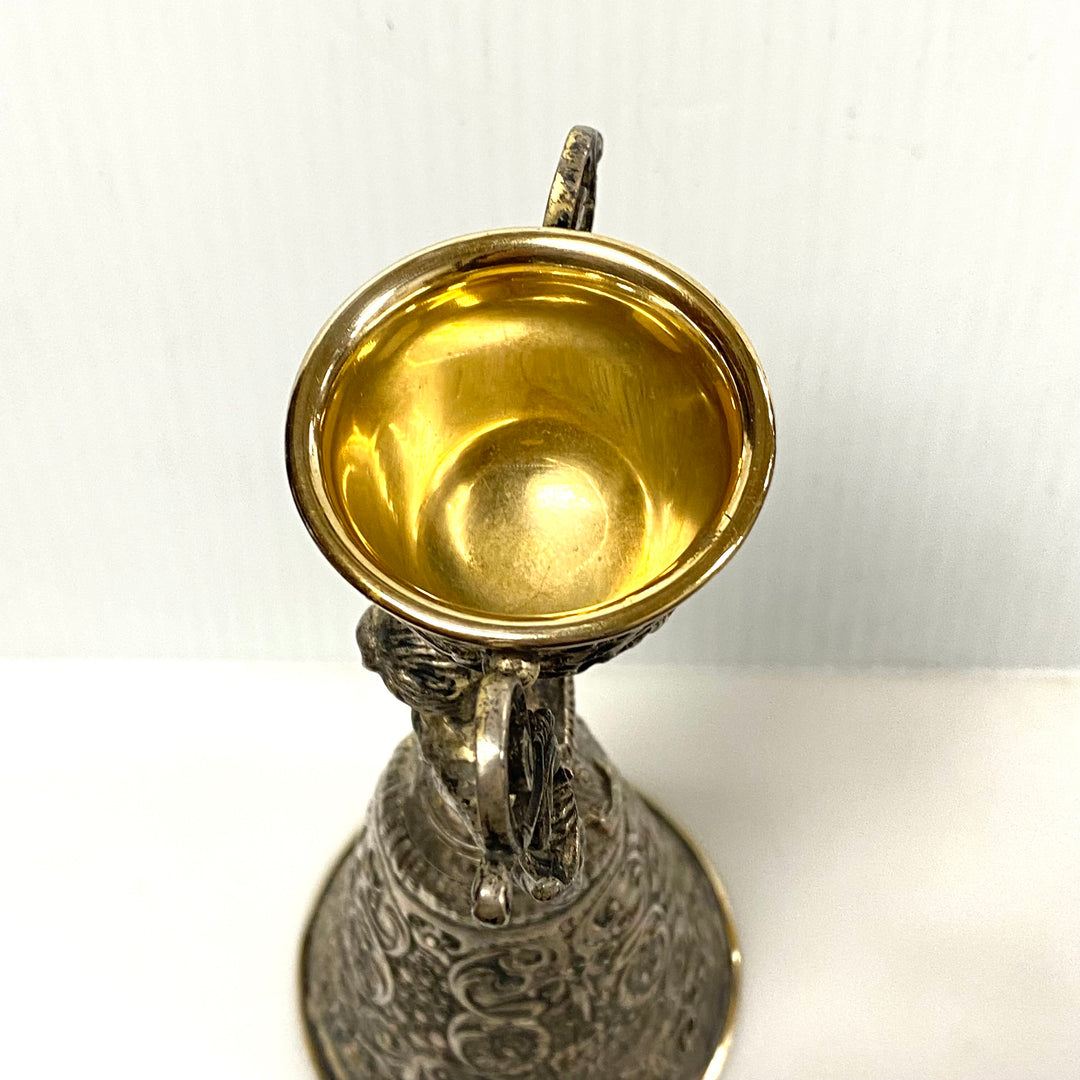 v602 Vintage Silver-Plated Wedding Wager Cup from a German wedding tradition