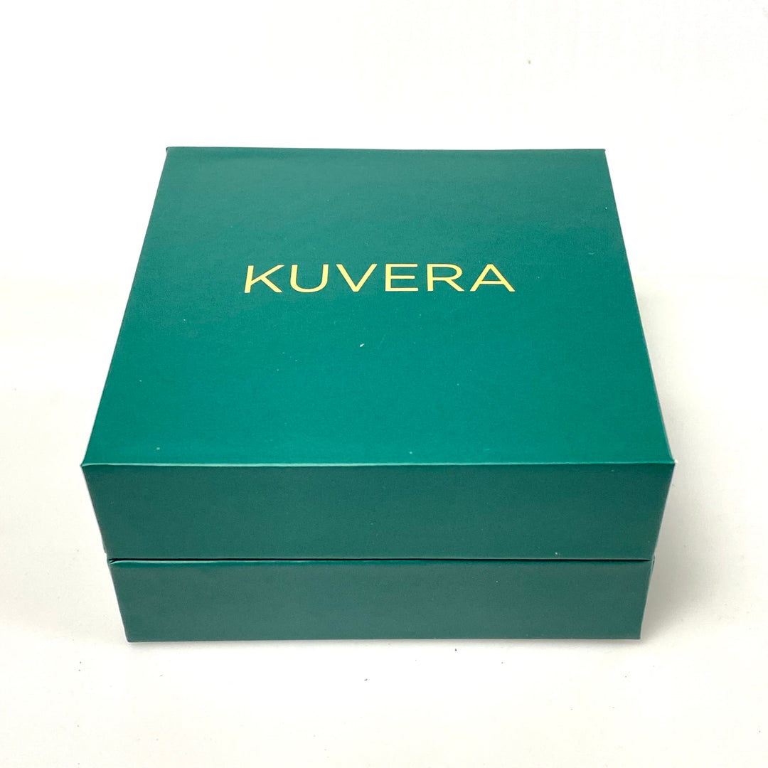 v622 Kuvera Solid 24K Yellow Gold Band Ring Size 7 3/4 Bar Signet Quality Design