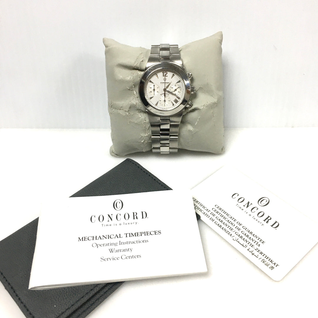 v644 Concord Mariner Automatic Chronograph Men's Wrist Watch Swiss & Display Box