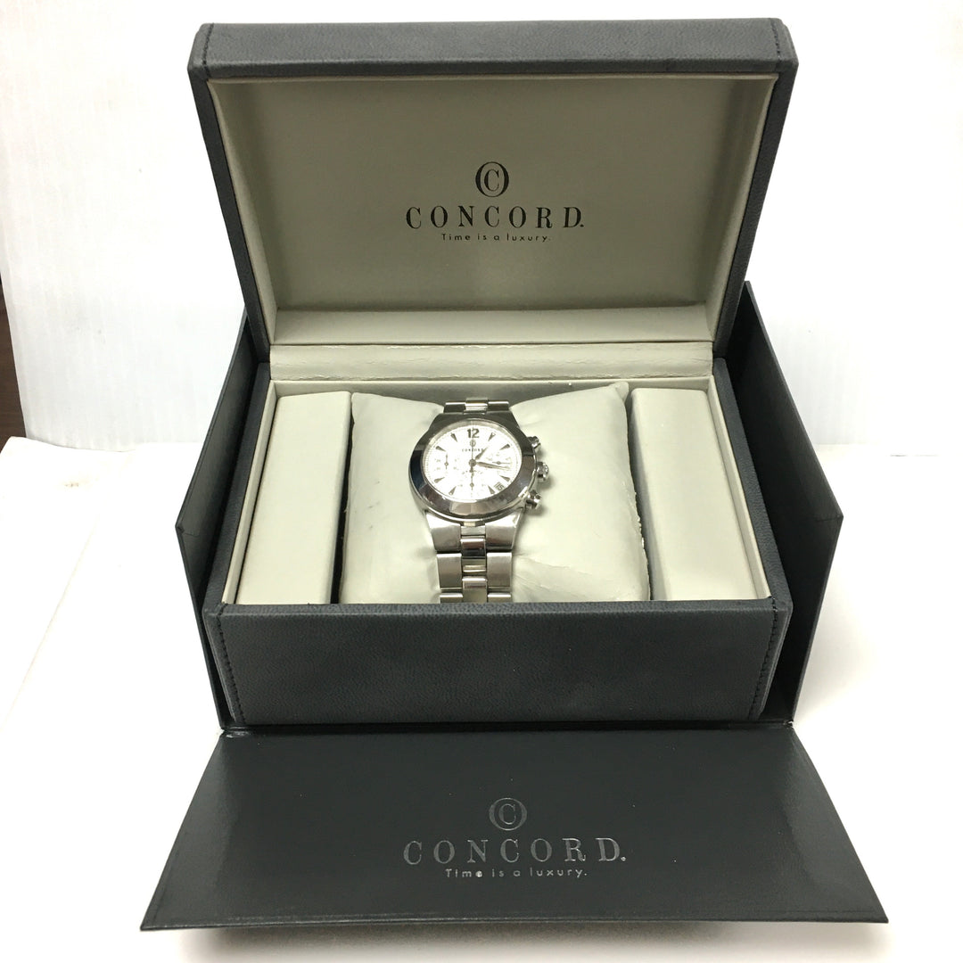 v644 Concord Mariner Automatic Chronograph Men's Wrist Watch Swiss & Display Box