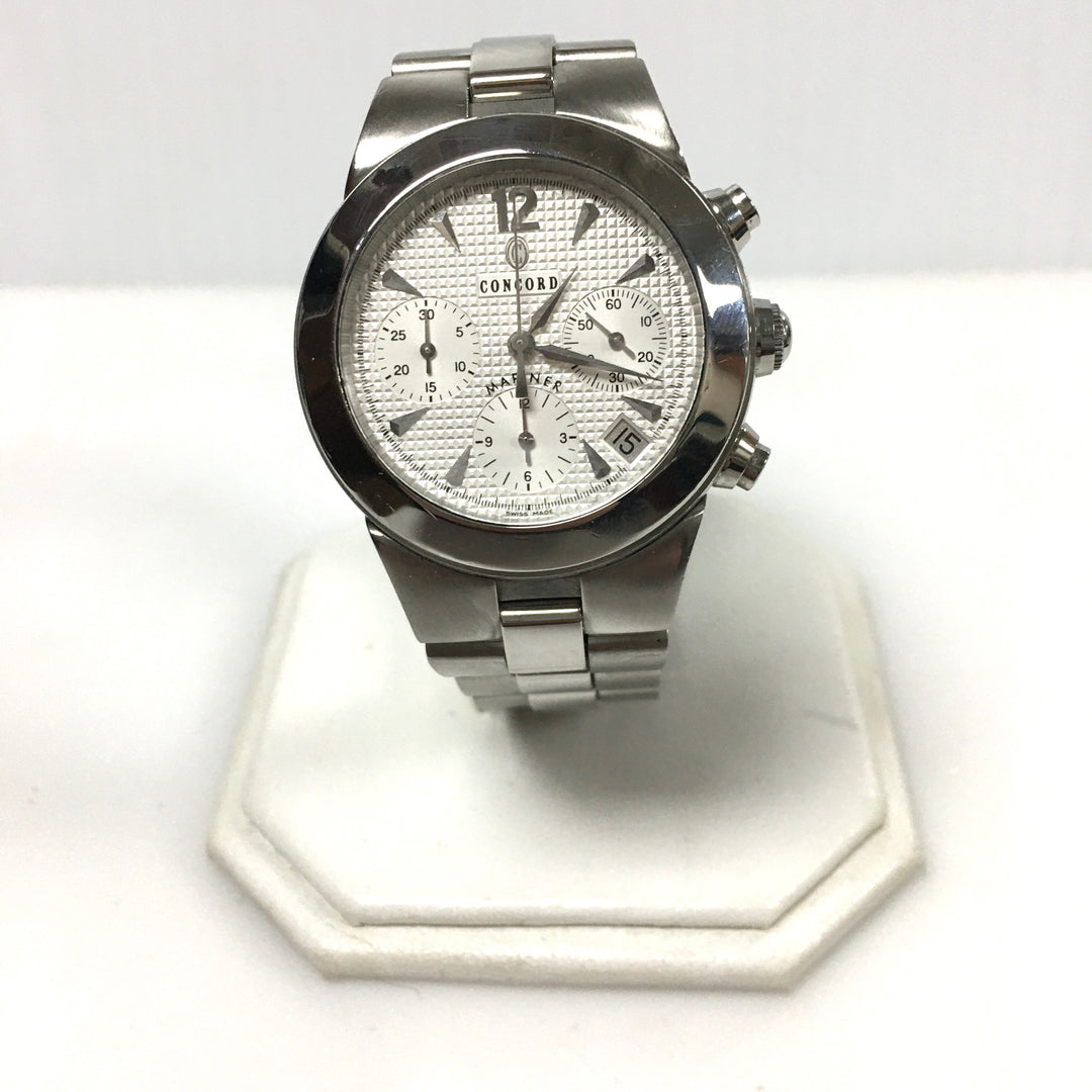 v644 Concord Mariner Automatic Chronograph Men's Wrist Watch Swiss & Display Box