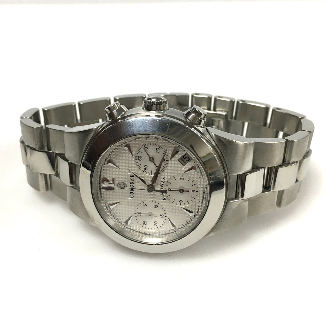 v644 Concord Mariner Automatic Chronograph Men's Wrist Watch Swiss & Display Box