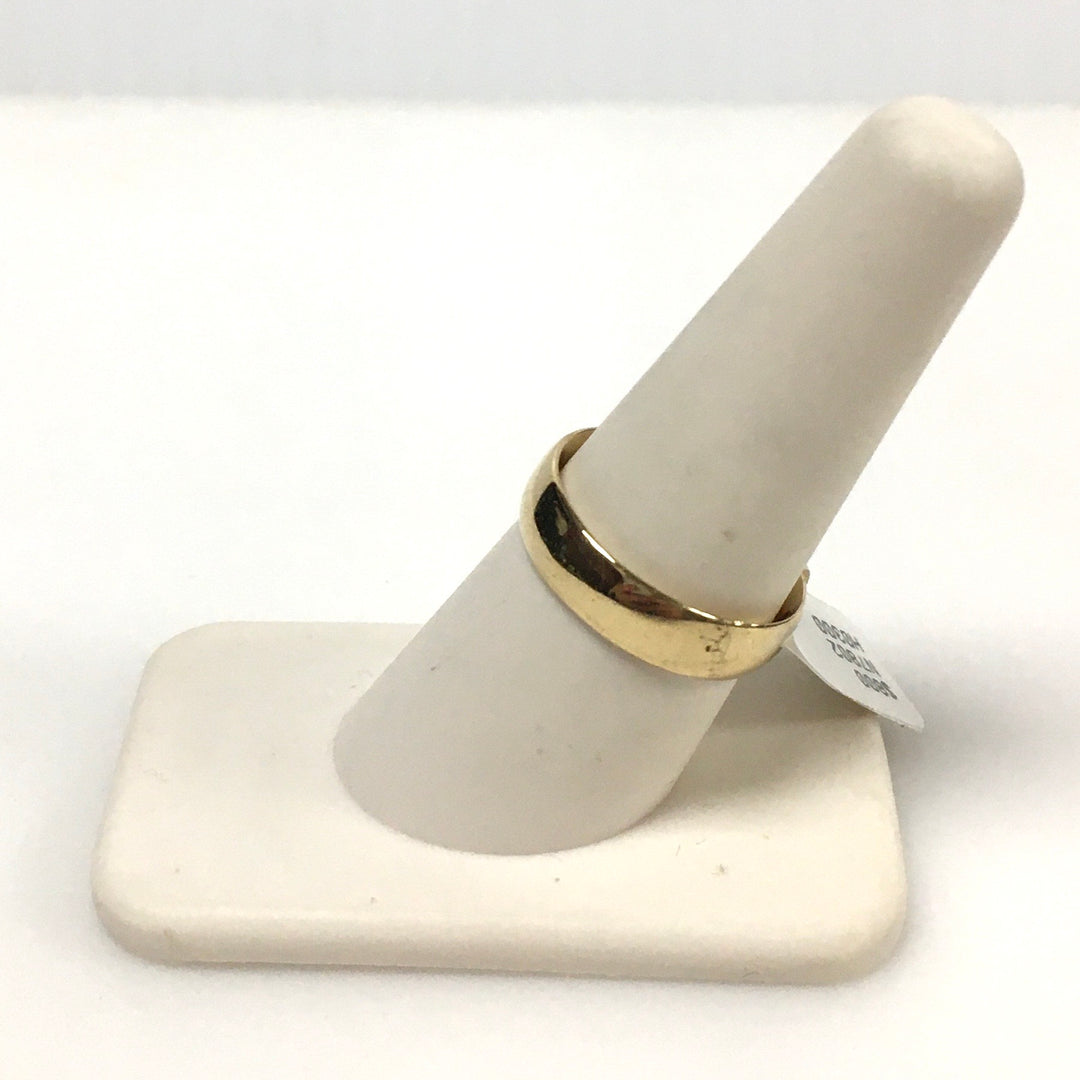 v666 Vintage 14k Yellow Gold 5mm Wide Wedding Band Size 8