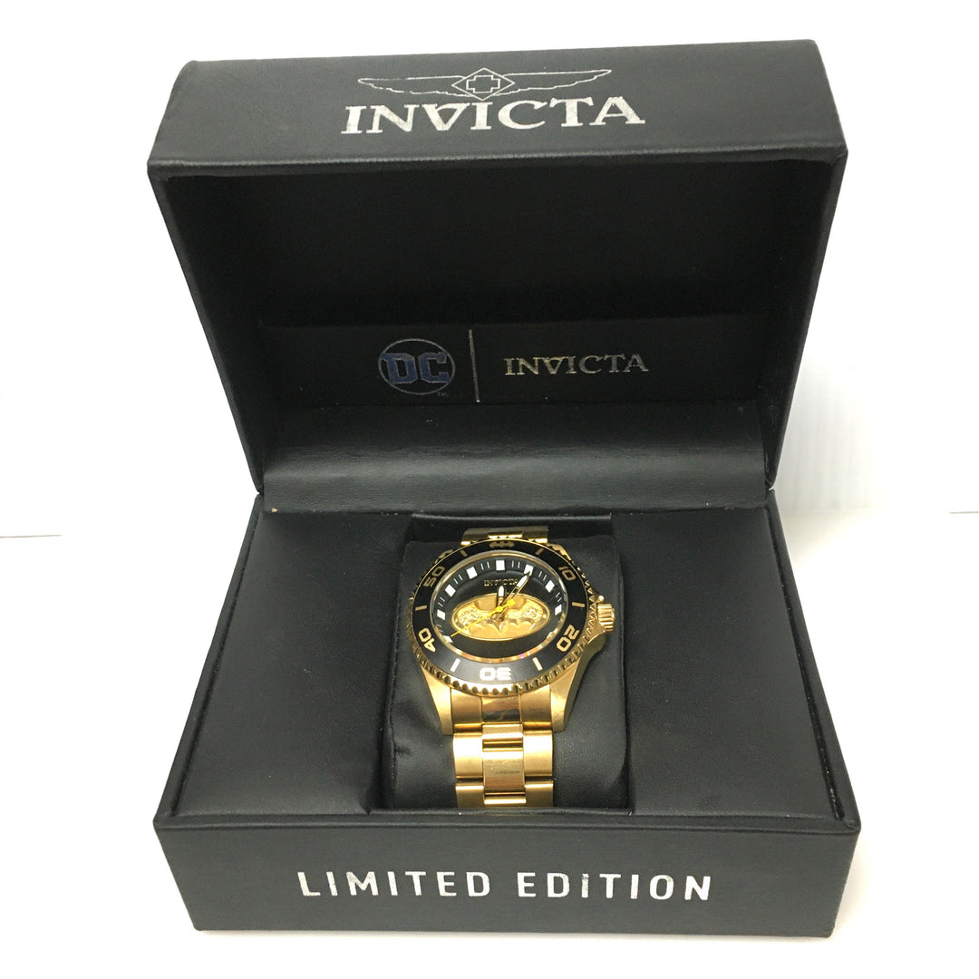 v697 Invicta DC Comics Batman Limited Edition Model 32381 Quartz Wrist Watch