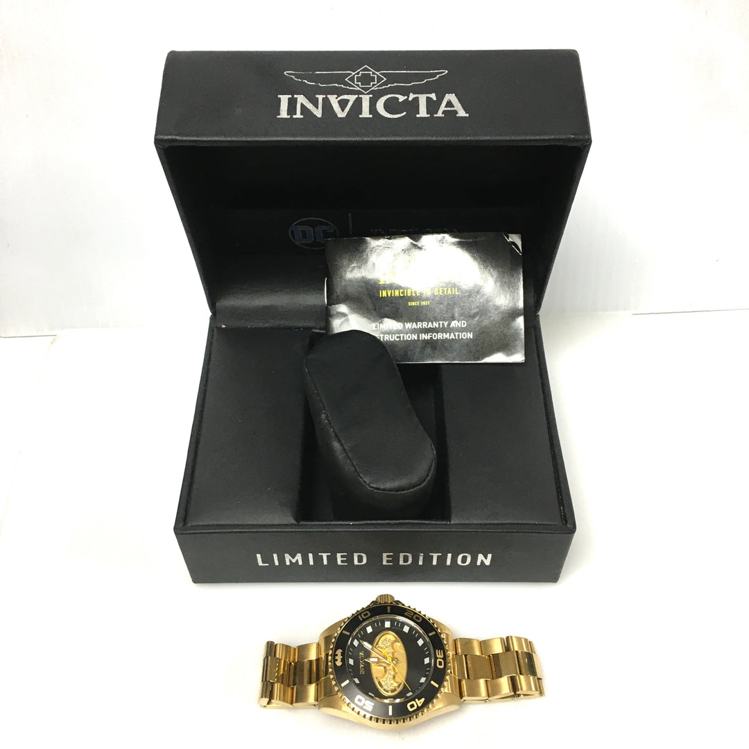 v697 Invicta DC Comics Batman Limited Edition Model 32381 Quartz Wrist Watch
