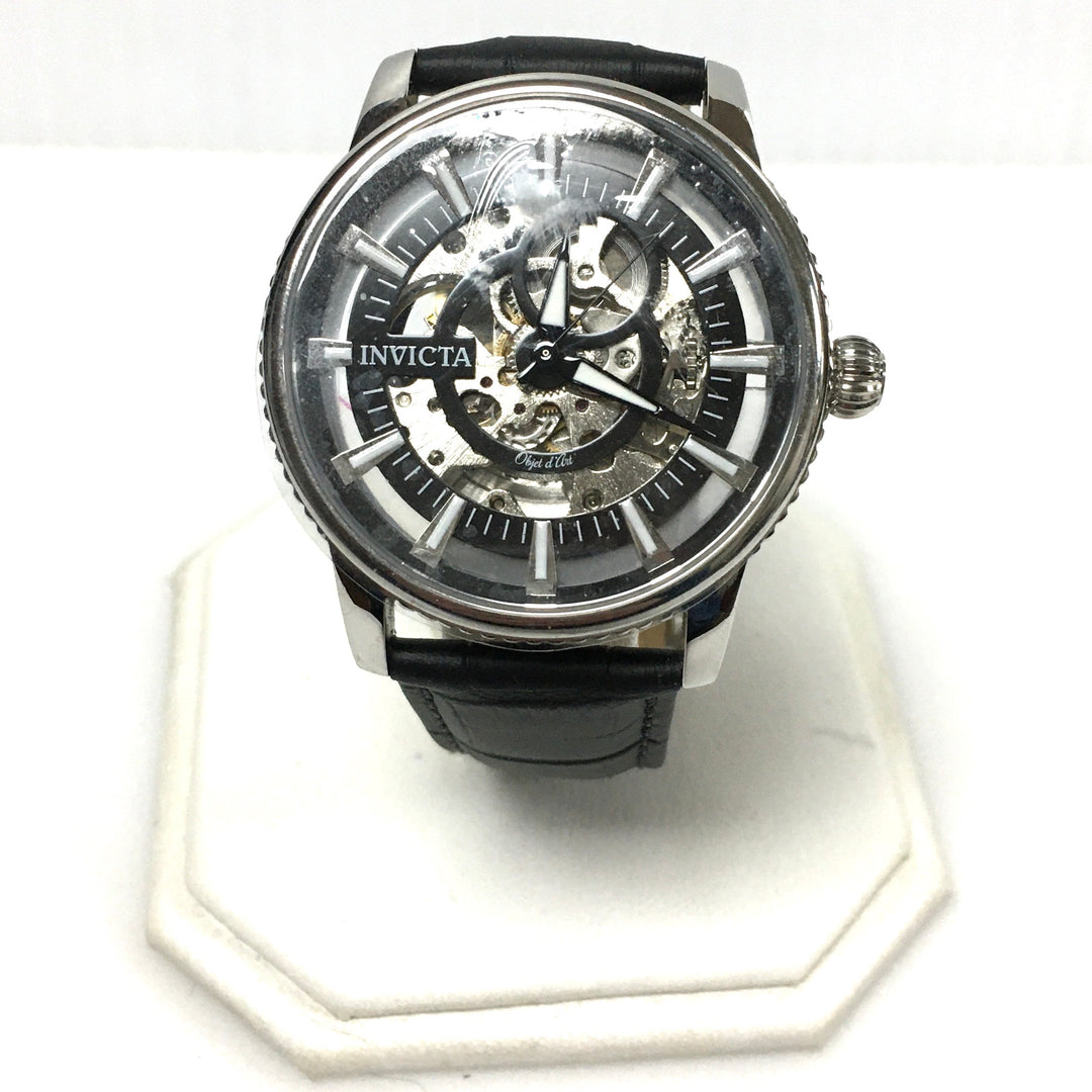 v703 Invicta Objet D'Art Automatic Model 22641 Skeletonized Dial Men's Wrist Watch