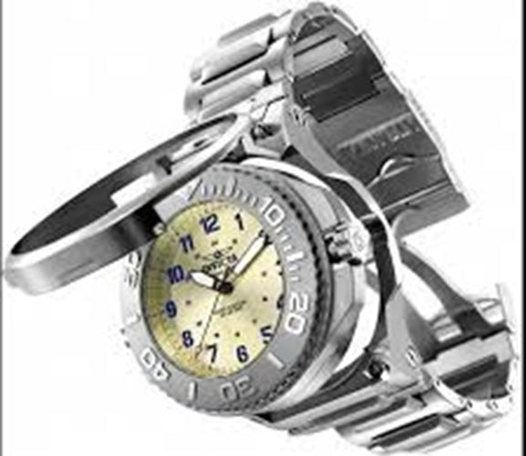 v709 Invicta Reserve Transatlantic Men's Watch Model 25923 Japanese Quartz Flippable Case 2 Dials & Movements