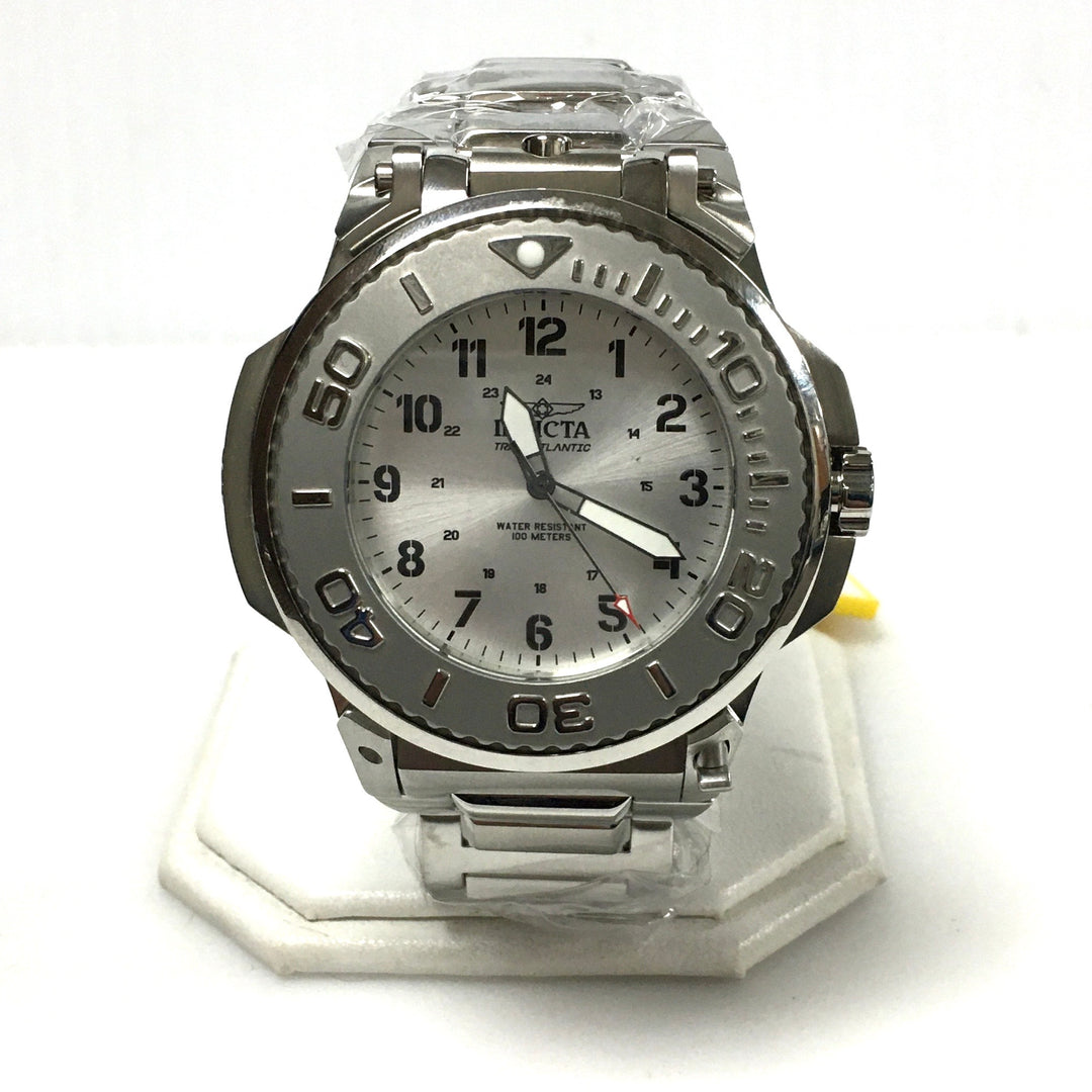 v709 Invicta Reserve Transatlantic Men's Watch Model 25923 Japanese Quartz Flippable Case 2 Dials & Movements