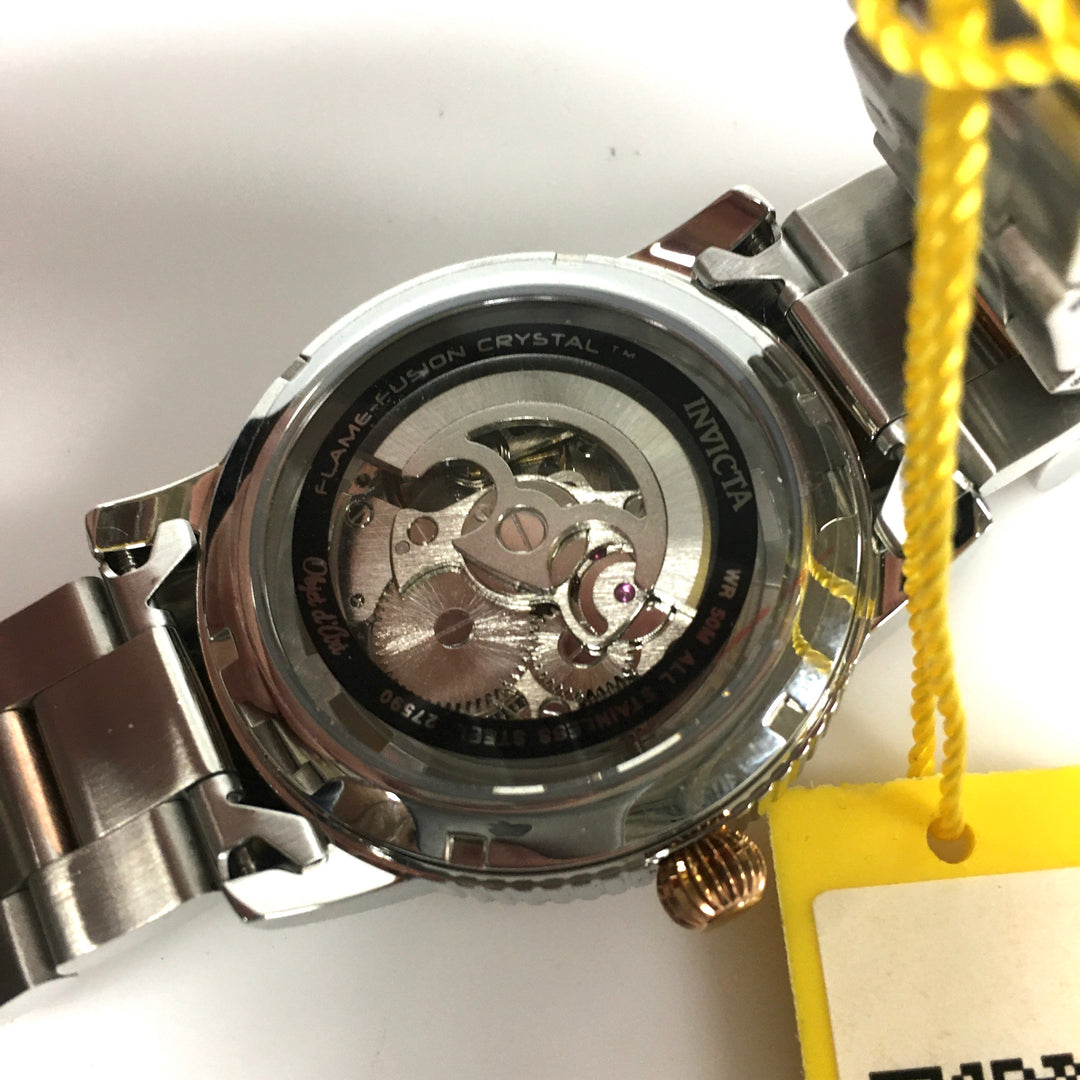 v716 Invicta Objet D'Art Automatic Model 27590 Skeletonized Dial Men's Wrist Watch