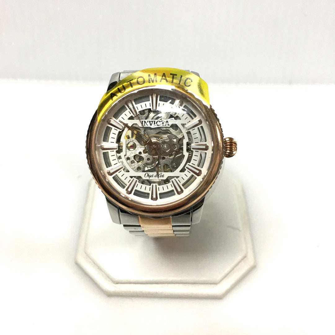 v716 Invicta Objet D'Art Automatic Model 27590 Skeletonized Dial Men's Wrist Watch