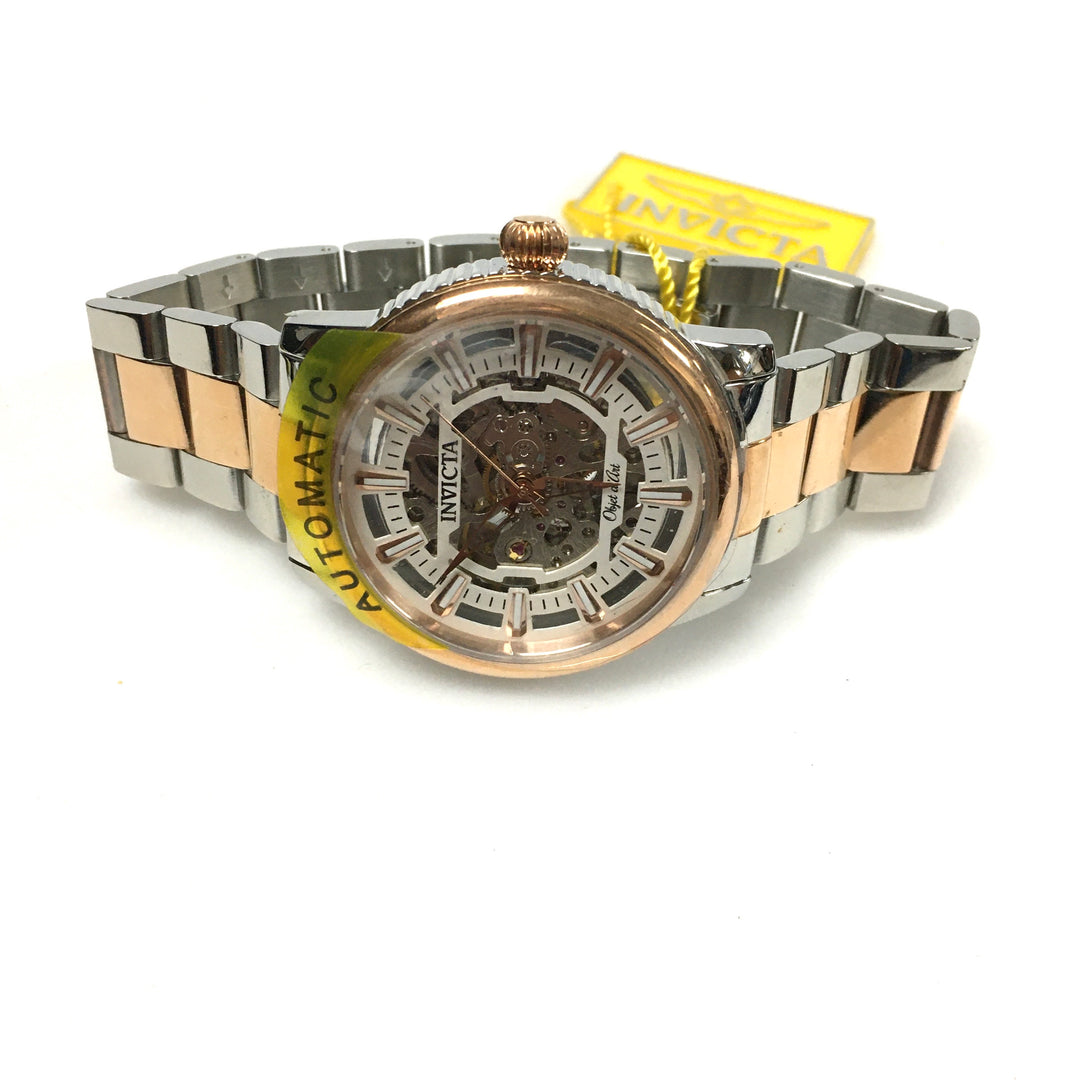 v716 Invicta Objet D'Art Automatic Model 27590 Skeletonized Dial Men's Wrist Watch